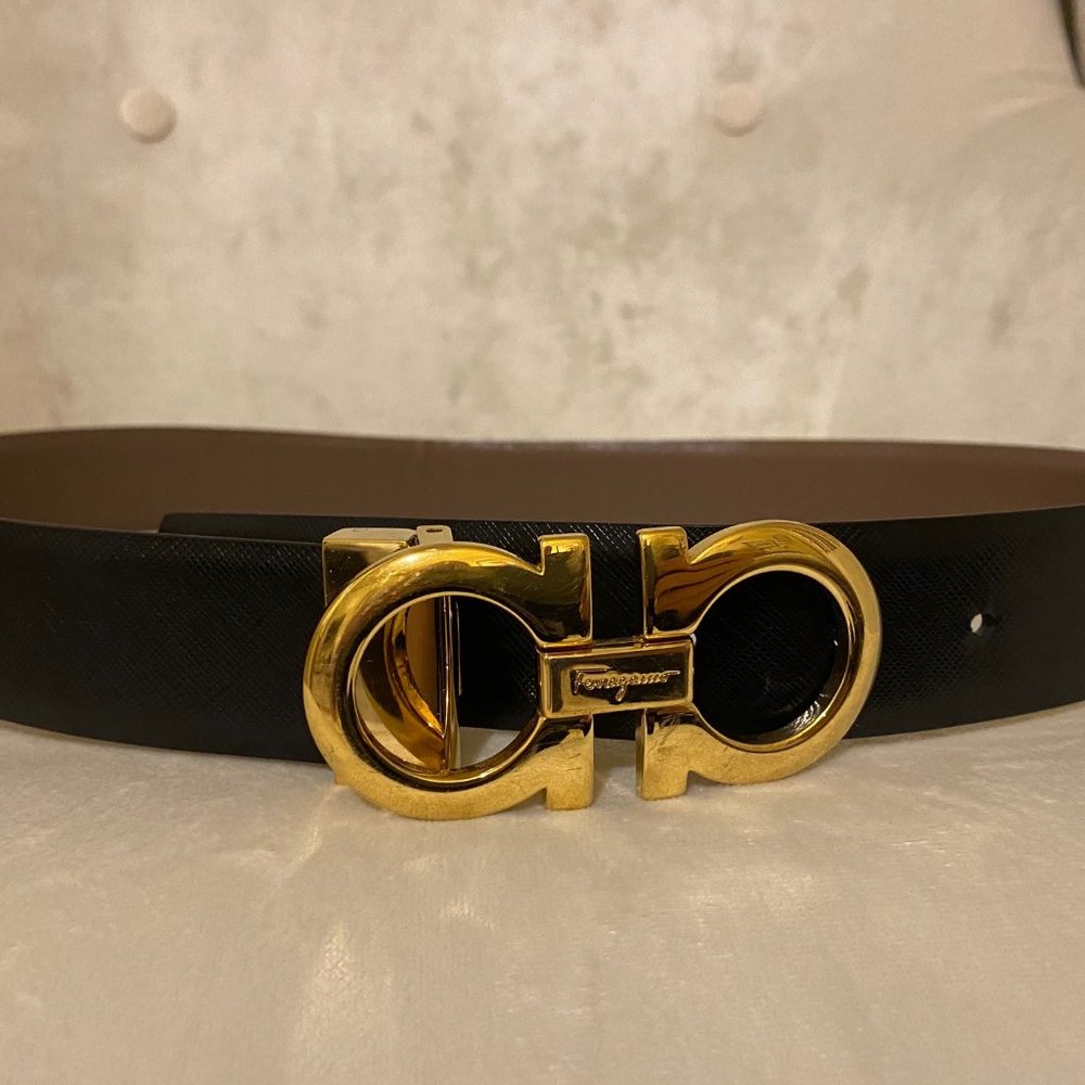 SALVATORE FERRAGAMO Gancini leather belt